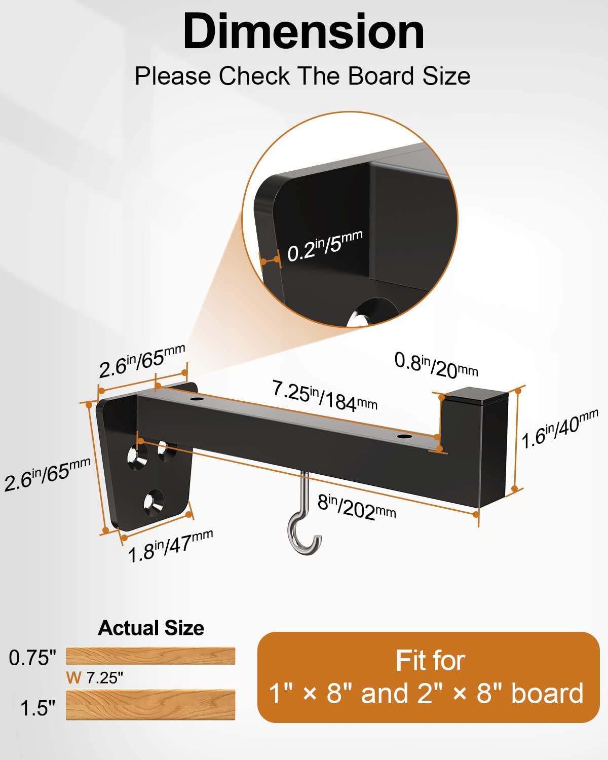 Smatto Floating Shelves fitting bracket
