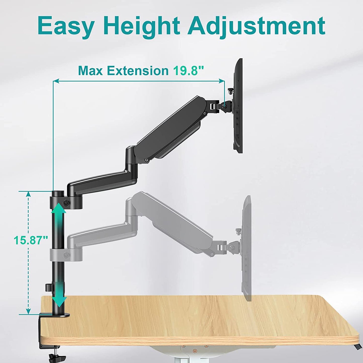 Monitor Mount with Gas Spring Arm