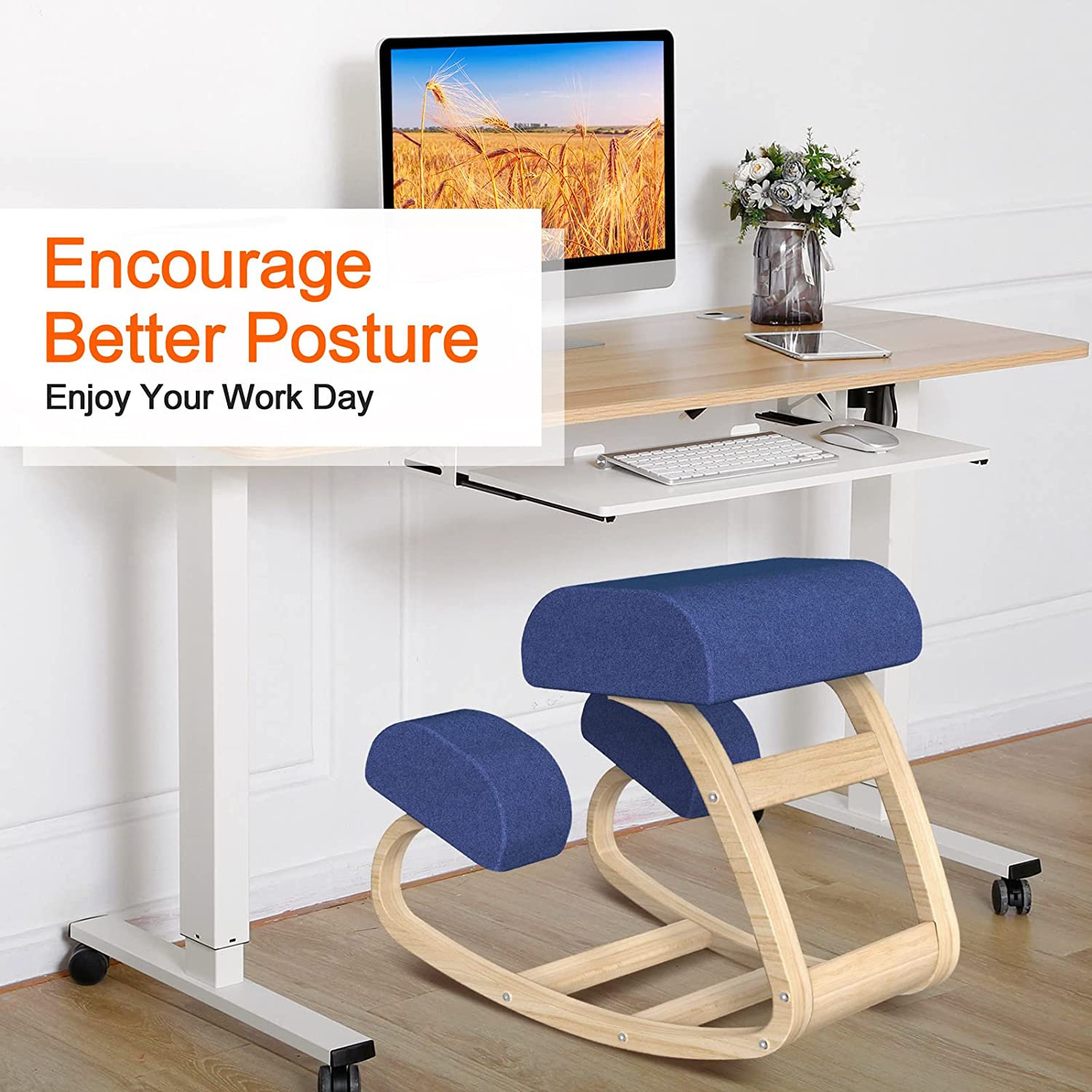 improve posture with a knee chair