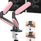 Dual Arms Smatto Pink Monitor Desk Mount Stand for 17 to 32 inch LED LCD Screens