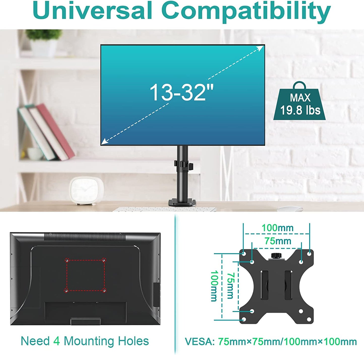 Adjustable Monitor Desk Mount