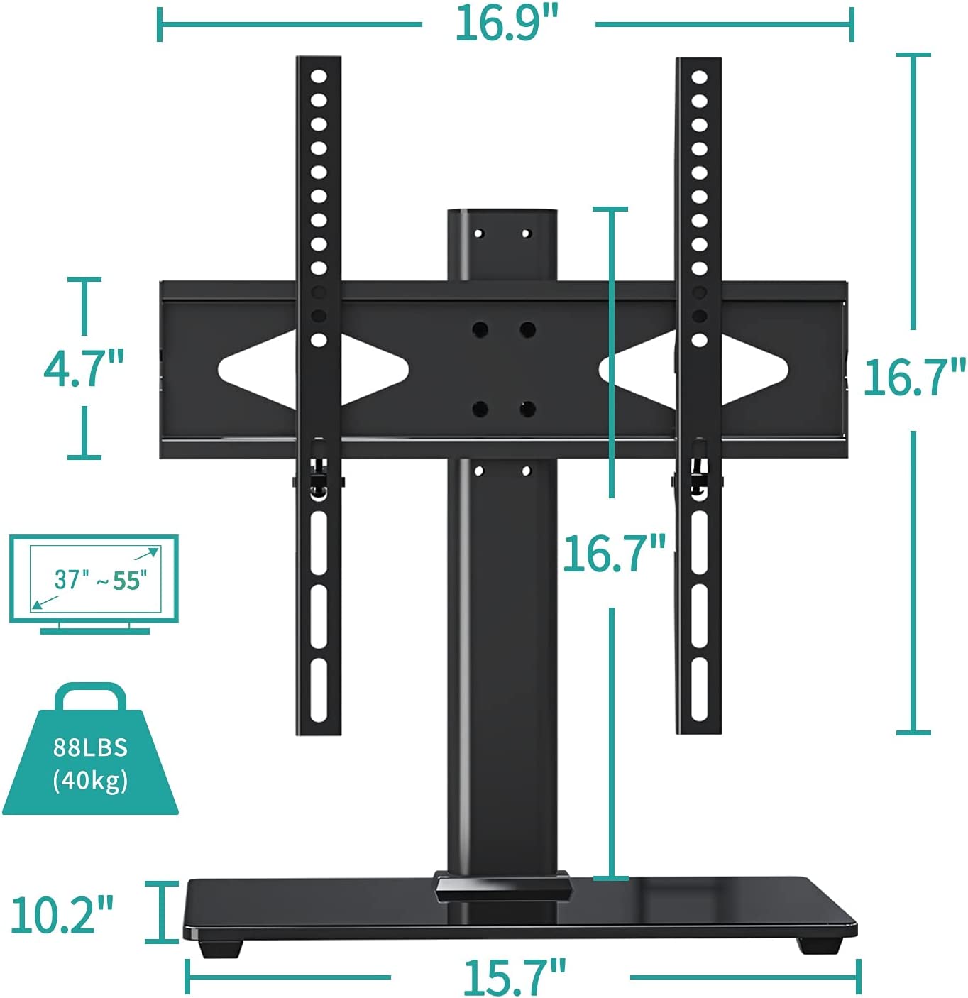 MOUNT PRO Tabletop TV Stand for 37''-55'' TVs