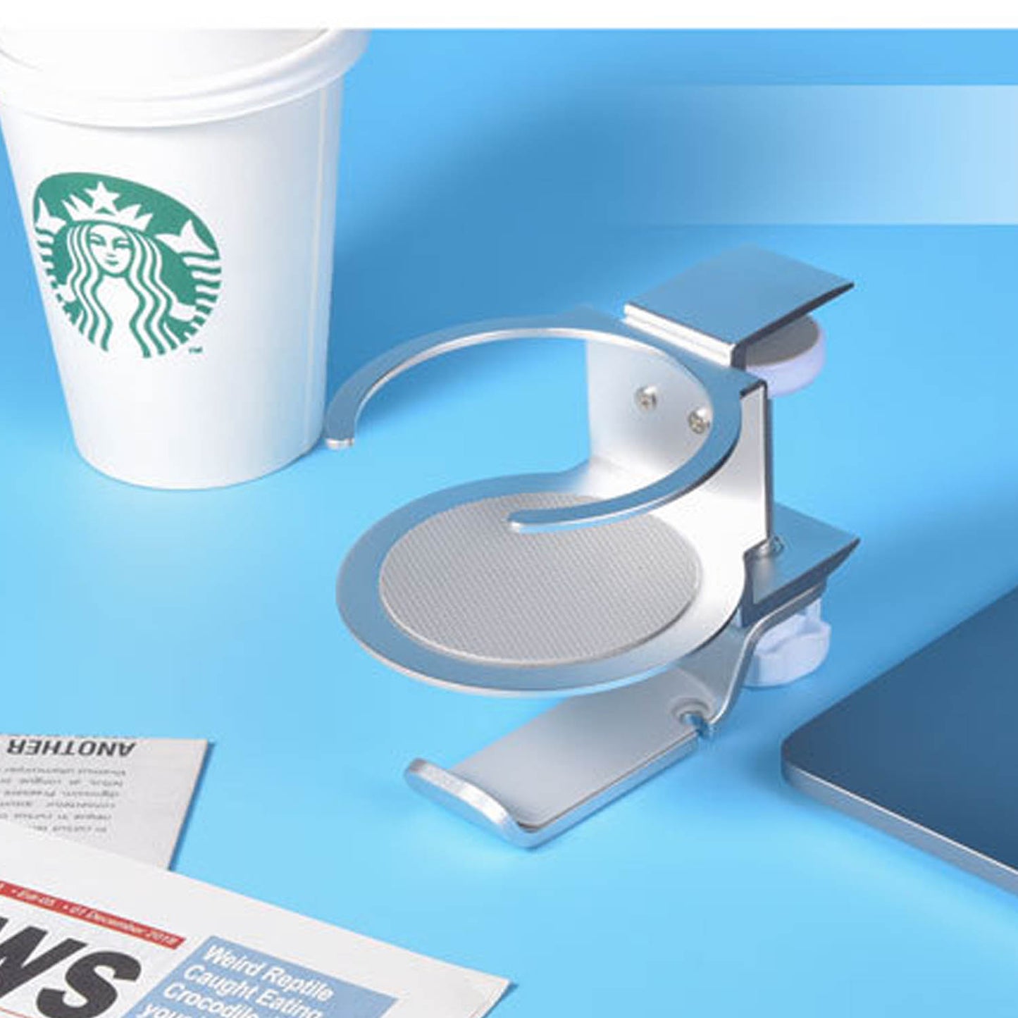 2 In 1 Cup Holder and Headphone Hanger