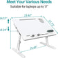 White large laptop desk for various needs