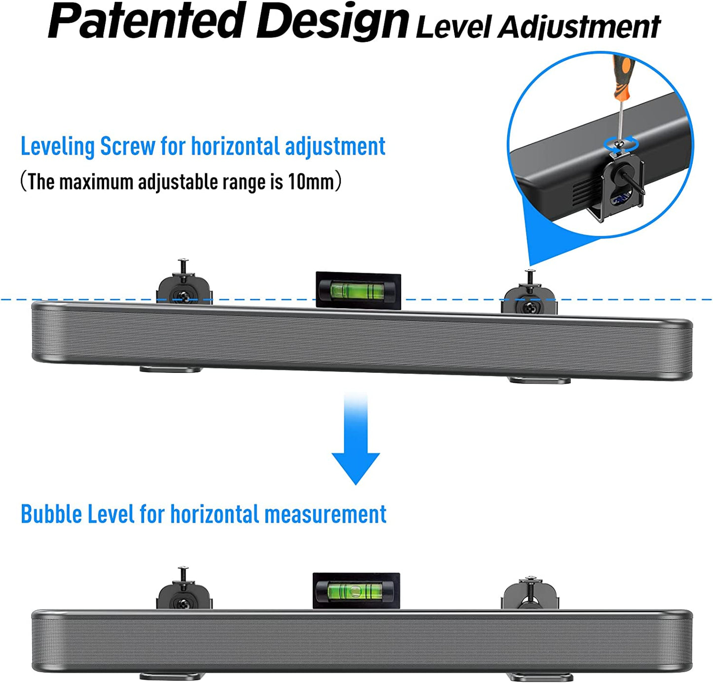 ZIMILAR Universal Soundbar Wall Mount Bracket