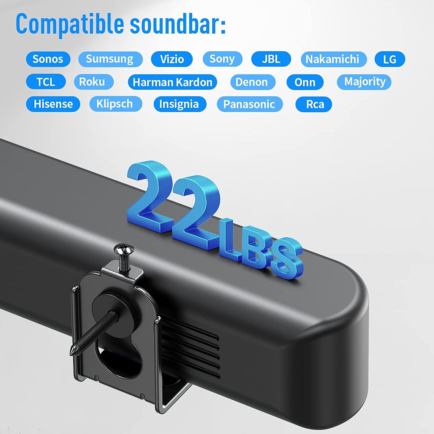 ZIMILAR Universal Soundbar Wall Mount Bracket