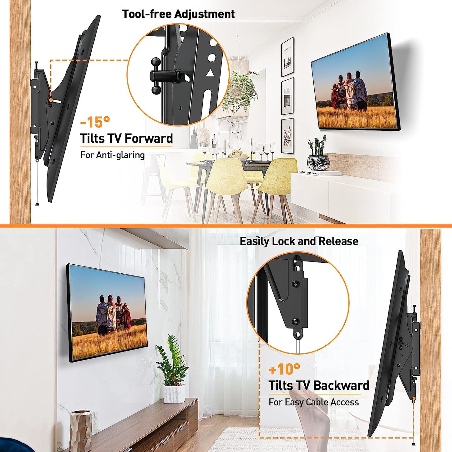 Tilting TV Wall Mount for 37'''-75'' TVs