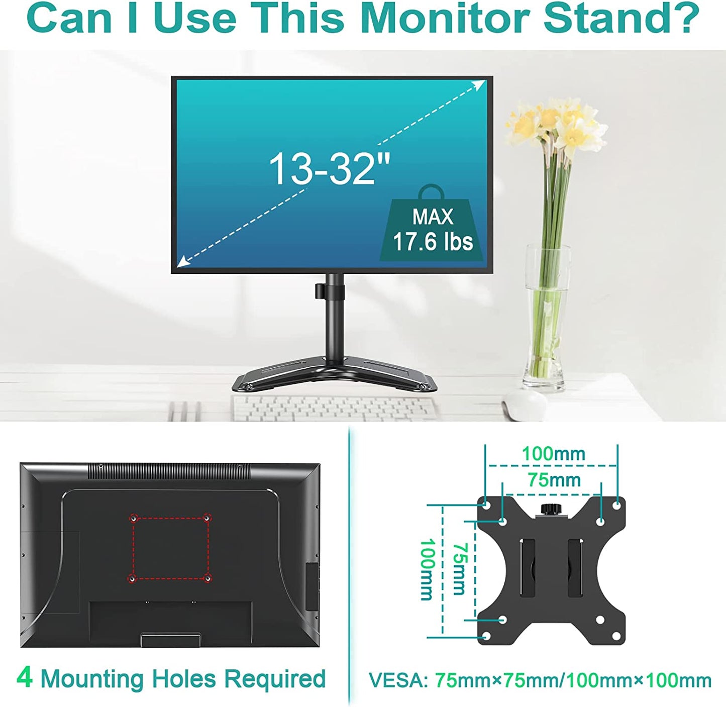 ZIMILAR TV Mount,monitor stand