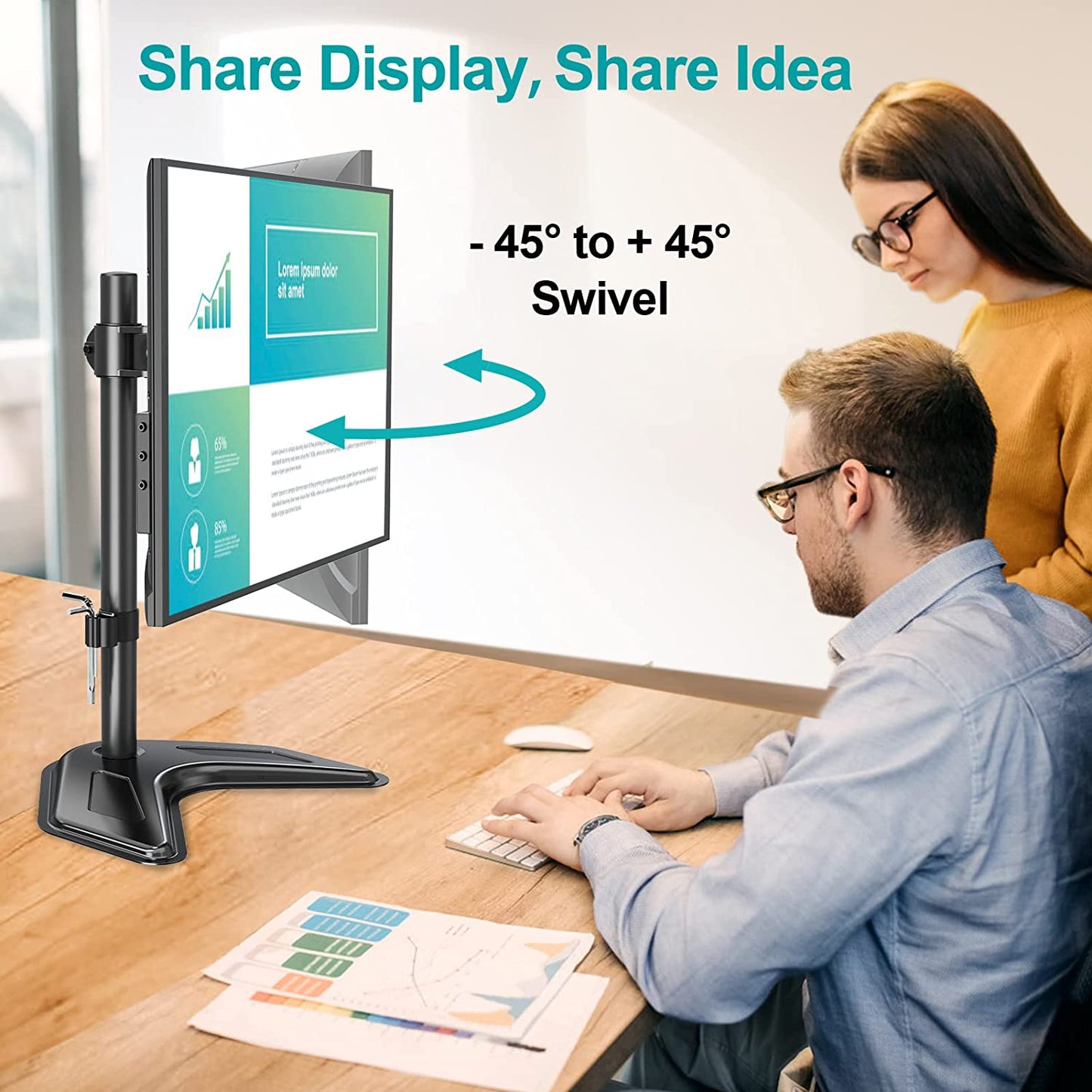 ZIMILAR TV Mount,monitor stand