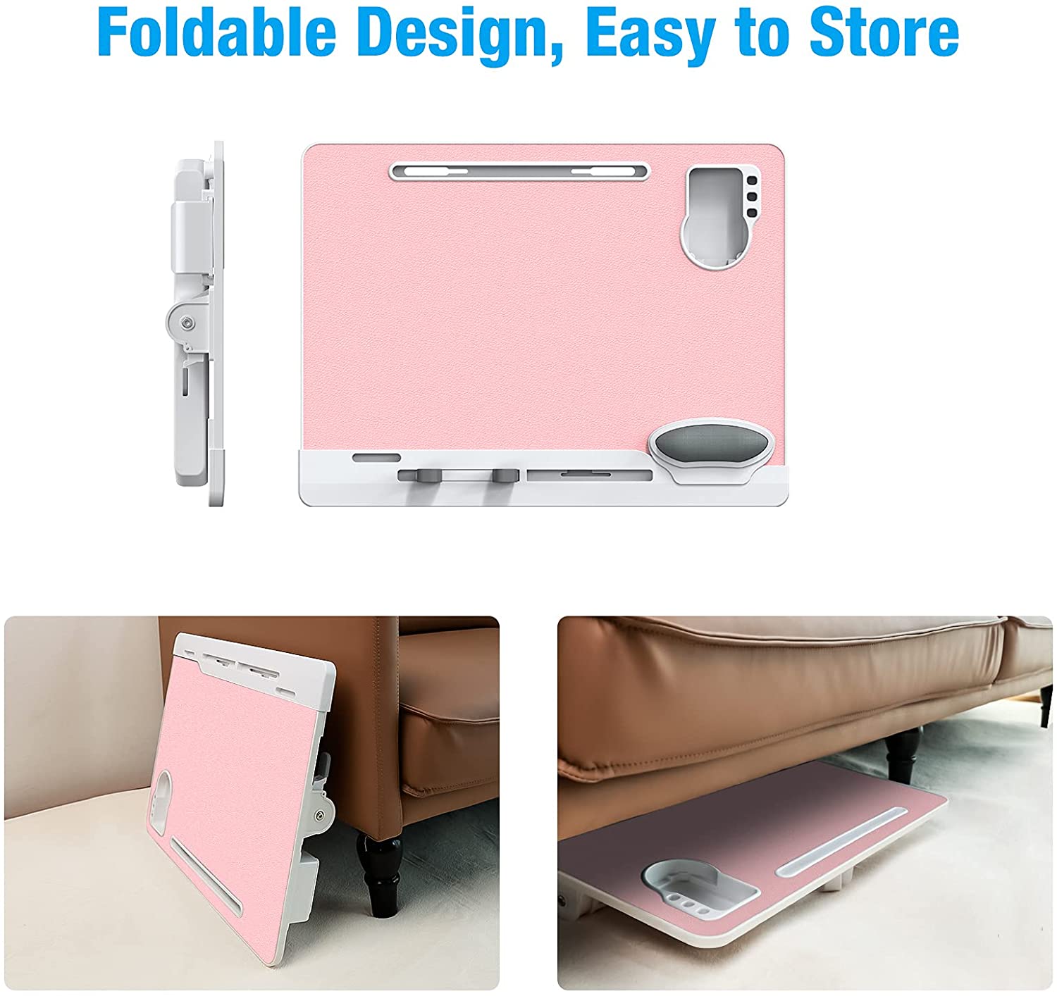 foldable laptop desk pink