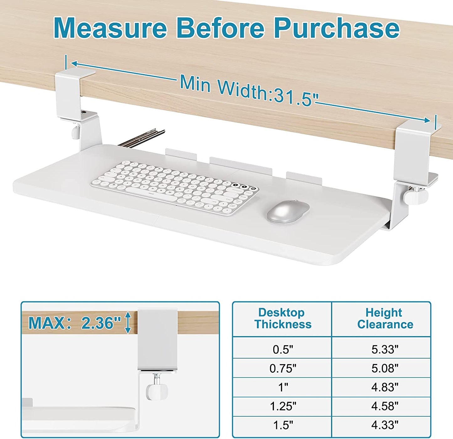 MOUNT PRO Keyboard Tray