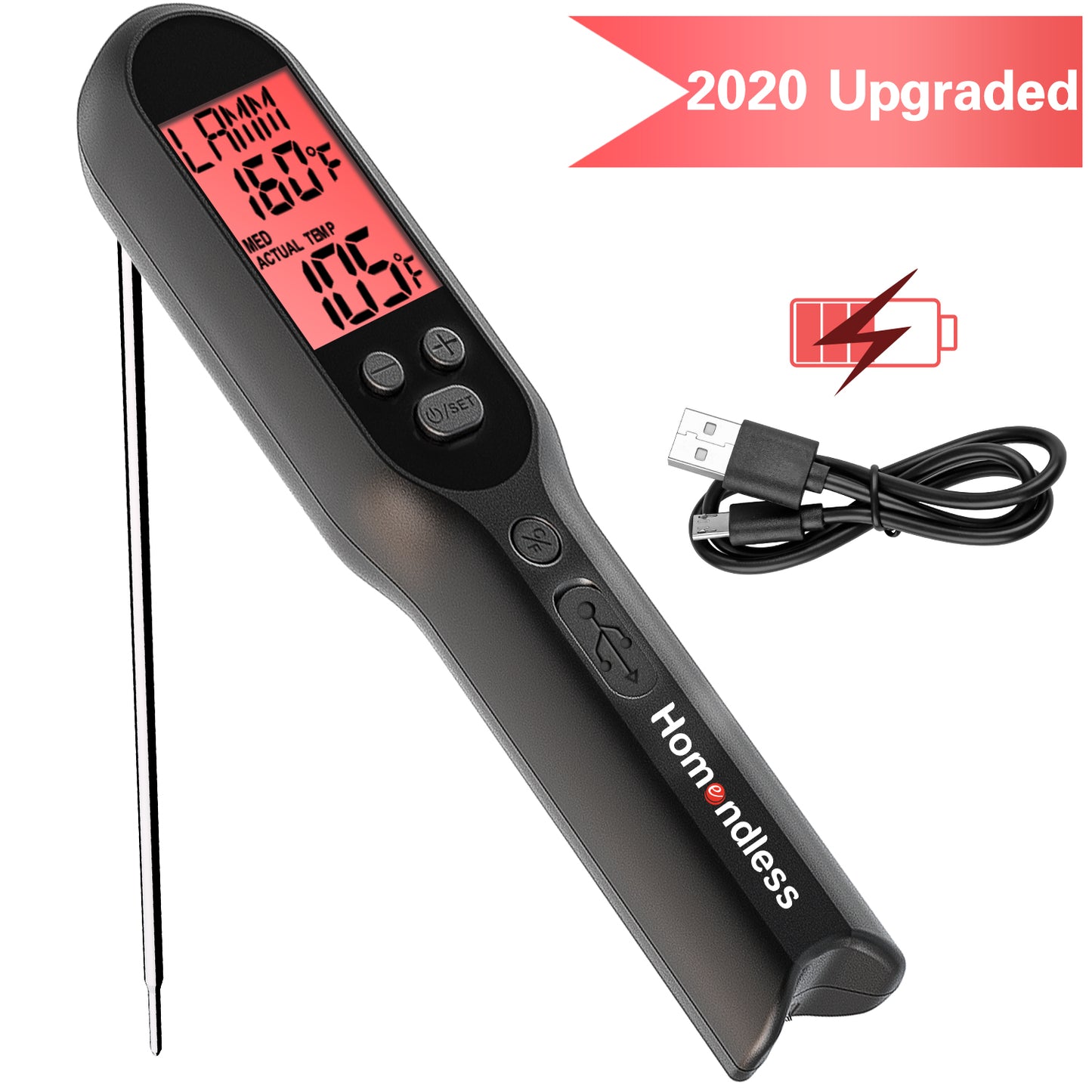 Black Meat Thermometer
