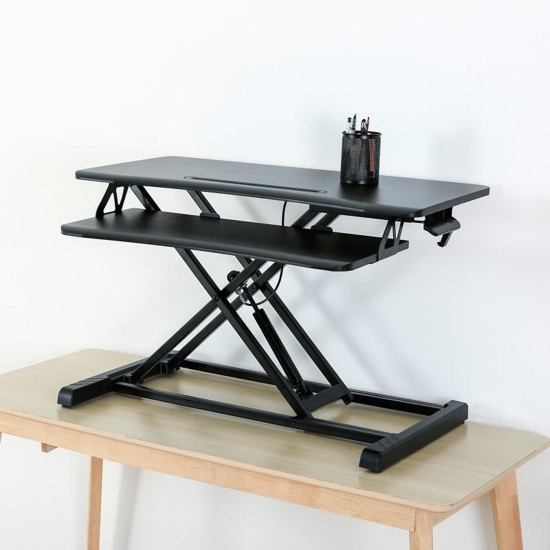 two tiers sit stand desk converter