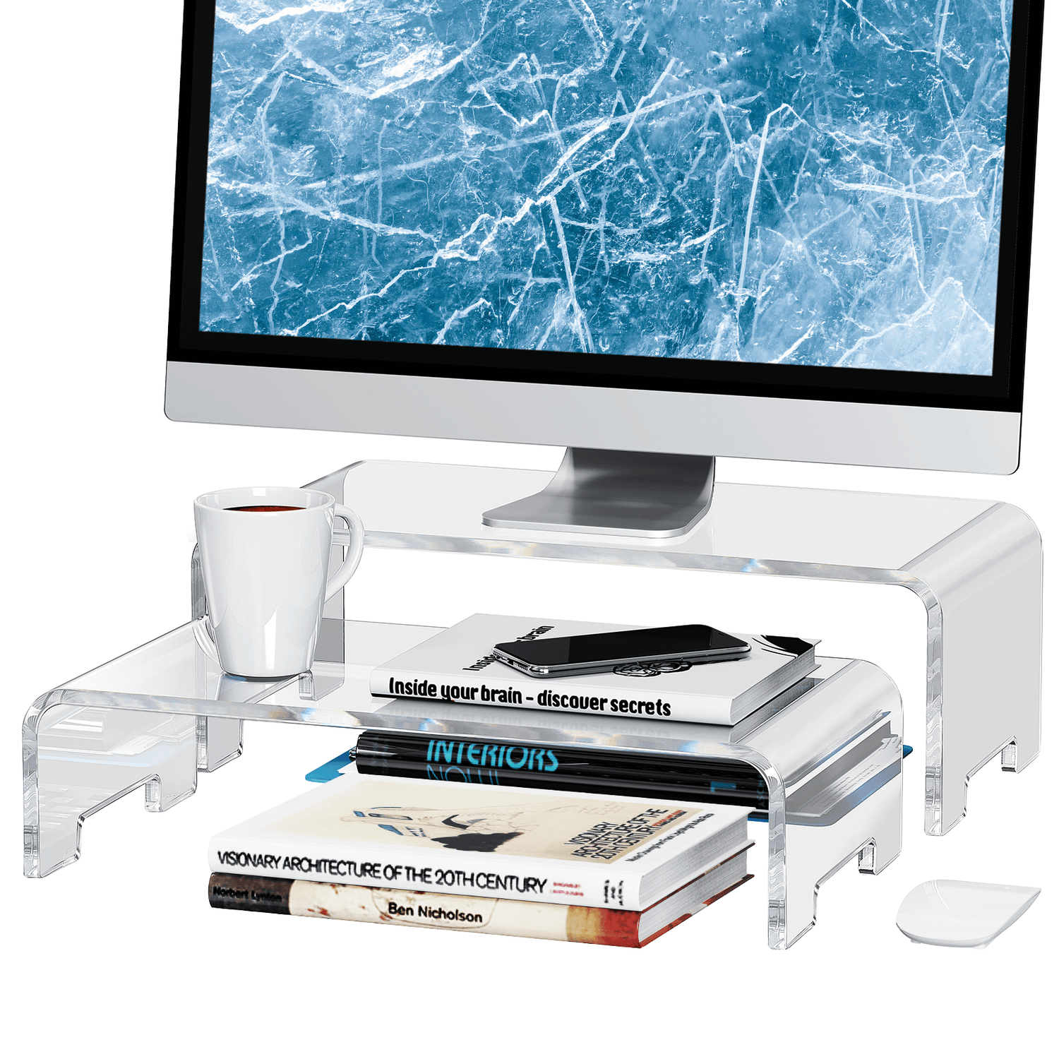 Clear Monitor Stand