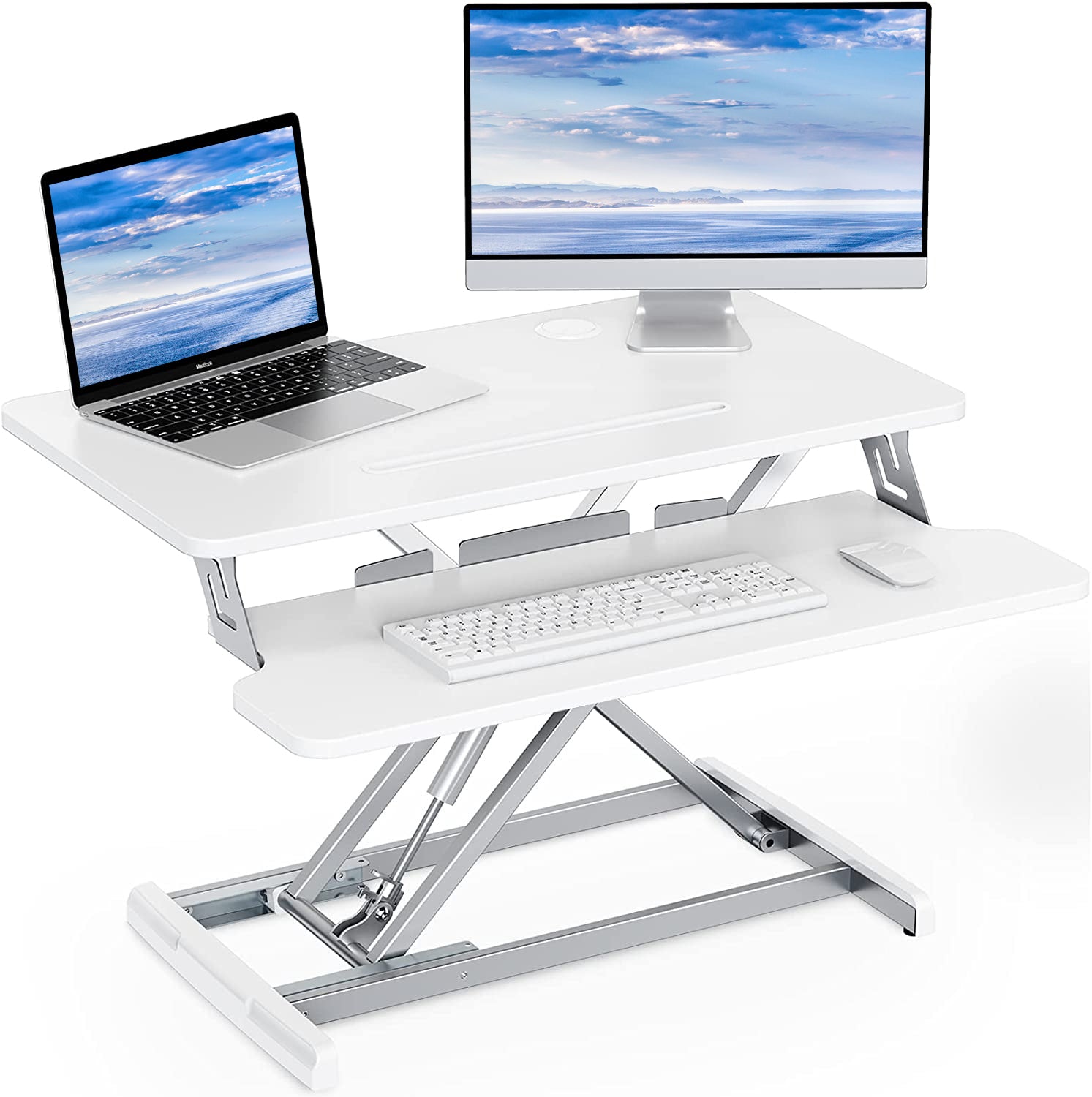 28‘’ Standing Desk Converter White