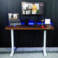 Walnut Top electric standing desk improve your work or gaming experience