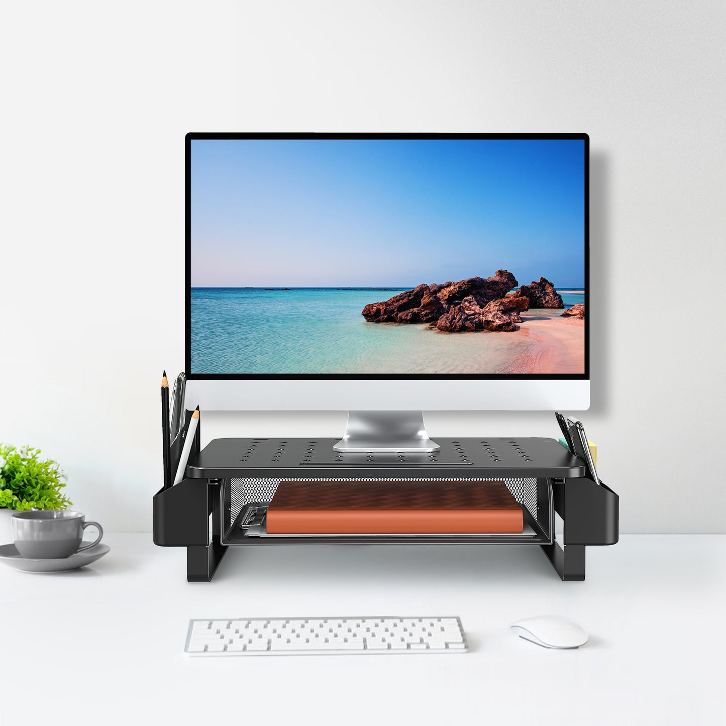 Monitor Stand Riser with Storage