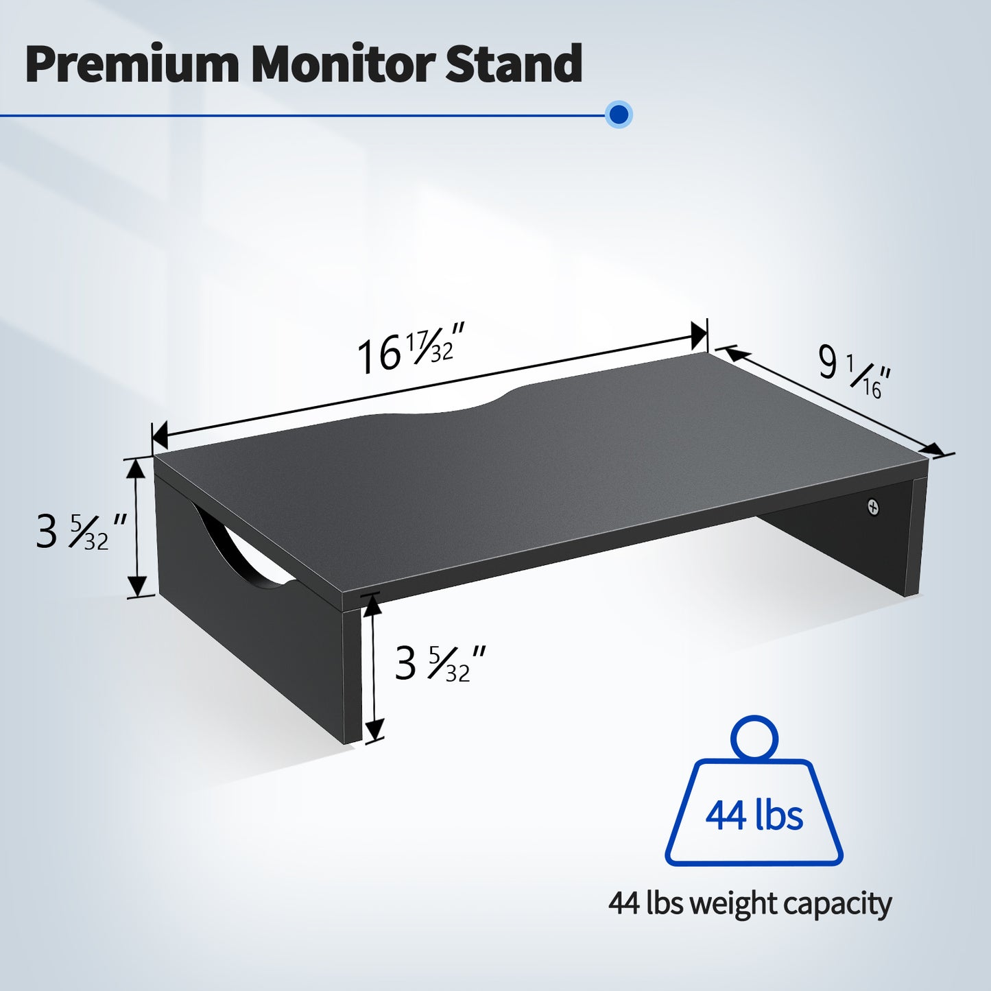 Wood Monitor Riser for Desk