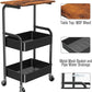 3 Tier Rolling Cart with Lockable Wheels