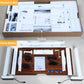 Walnut Top standing desk ships out in one package with all parts included