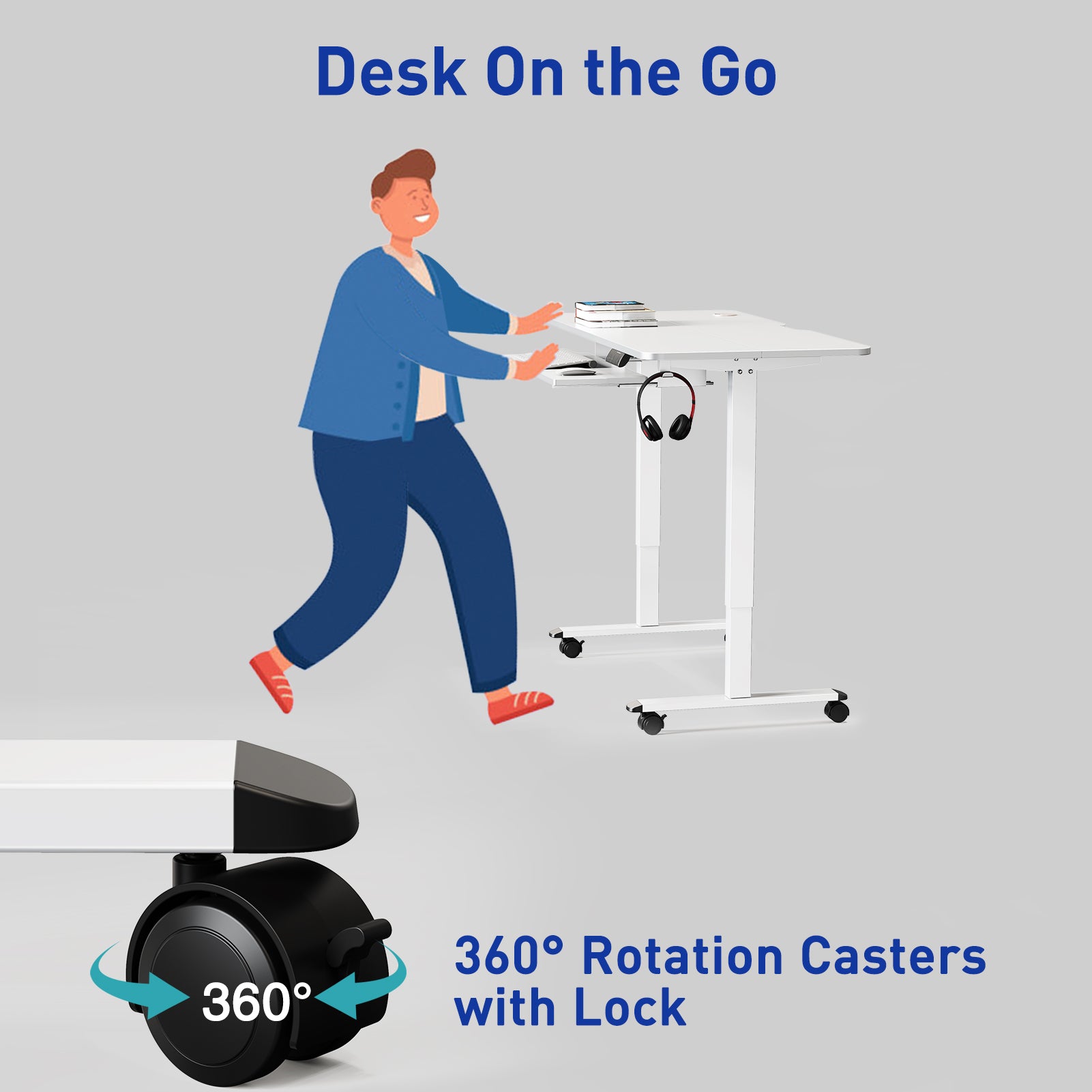 Standing desk outlet exercise machine