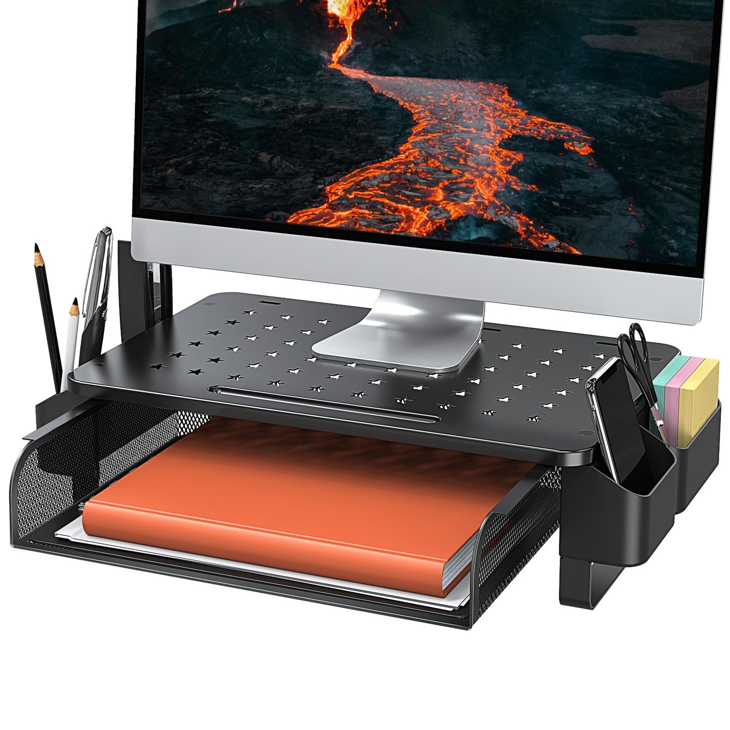 Monitor Stand Riser with Storage