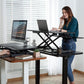 stand up desk riser allows you to sit or stand freely