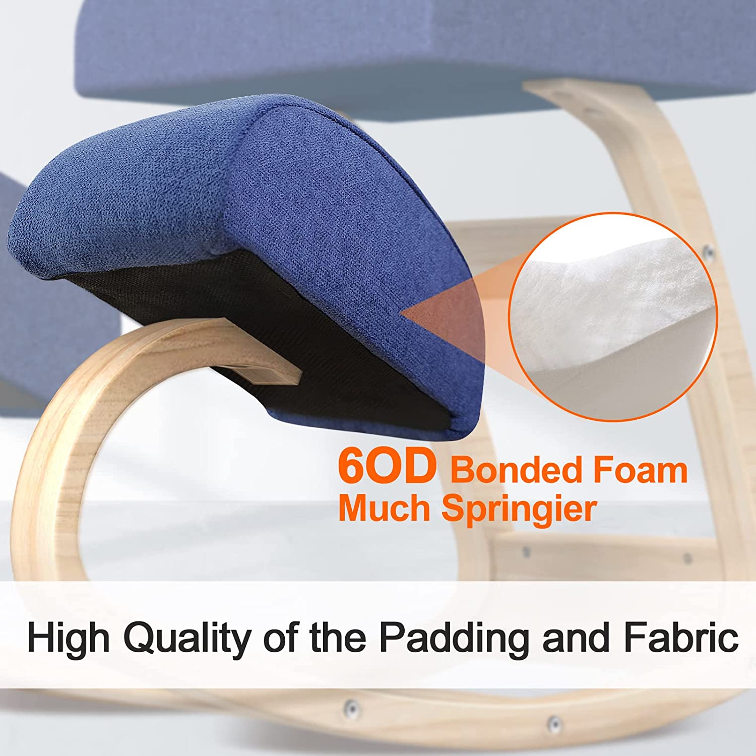 Knee chair made of high quality materials Blue