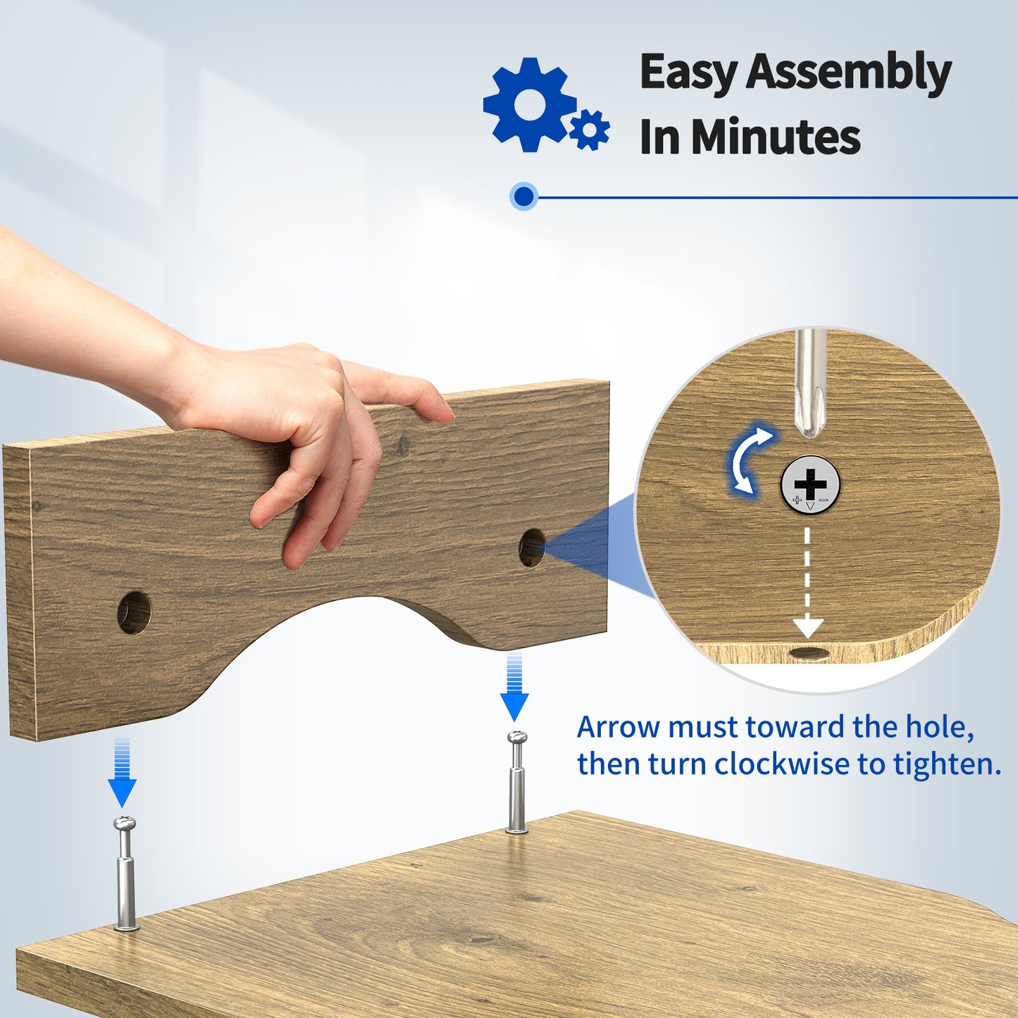 Wood Monitor Riser for Desk