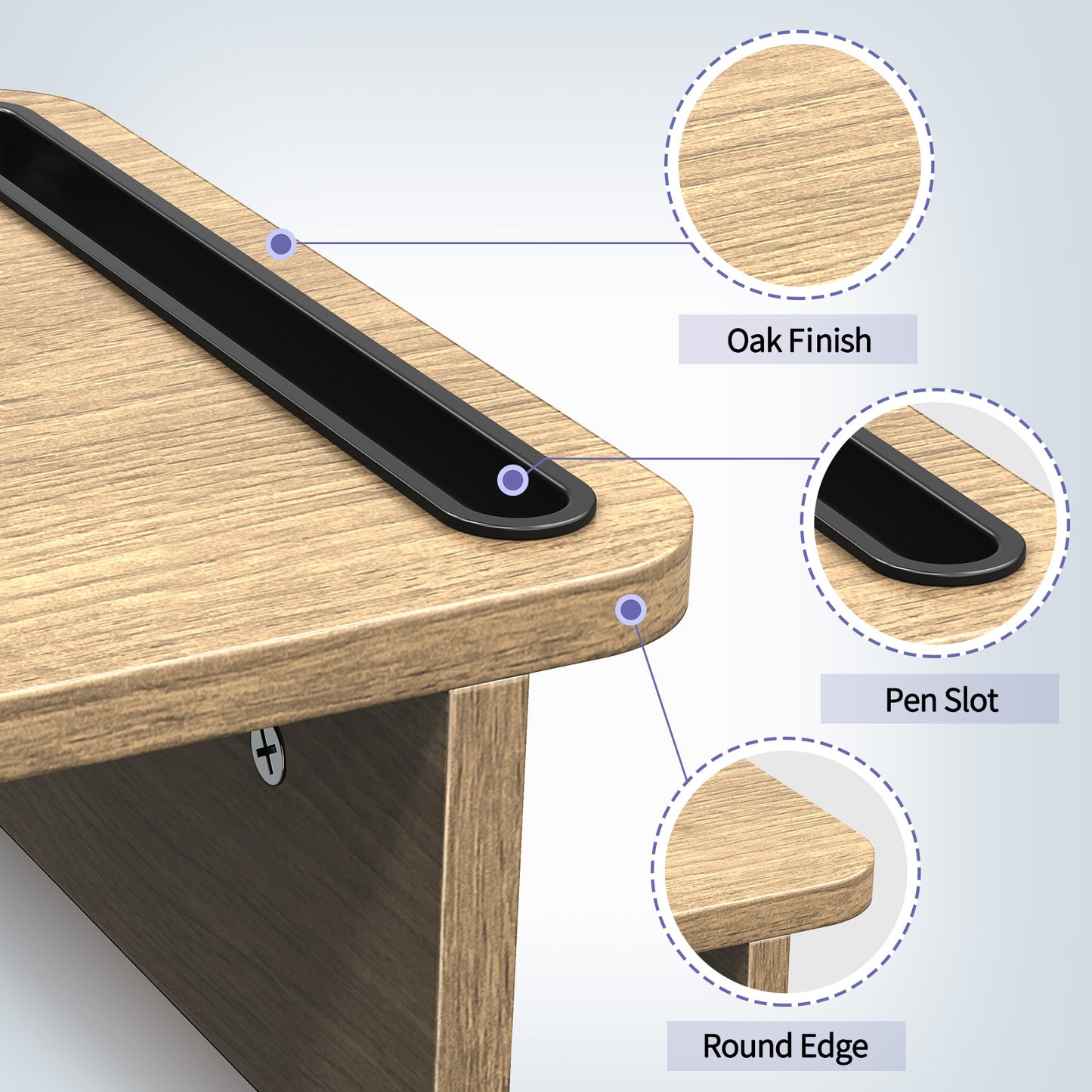 Dual Monitor Riser with 3 Shelf