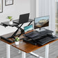 sit to stand desk riser supports up to 2 monitors