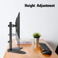 height adjustable single monitor desk stand for home or office