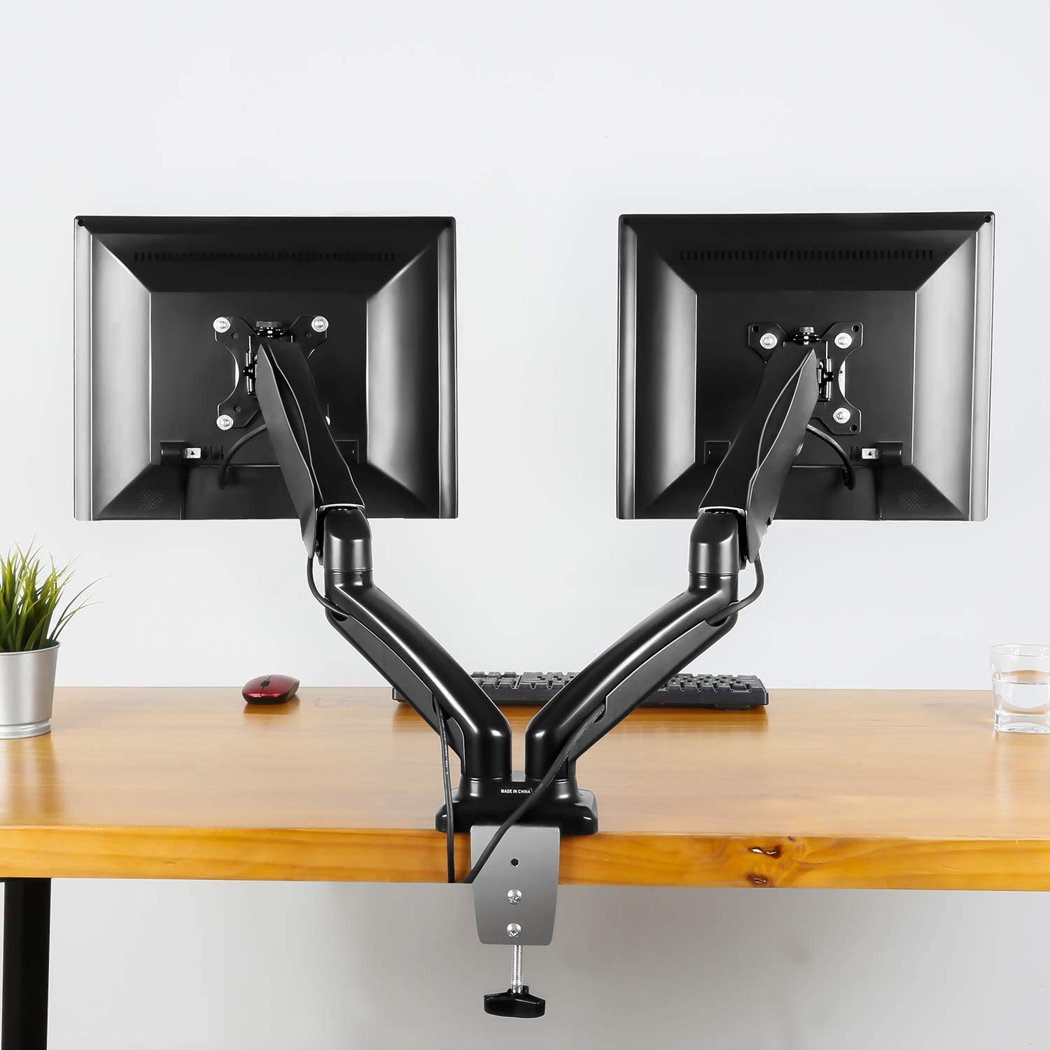 Dual Arms monitor mount for home office