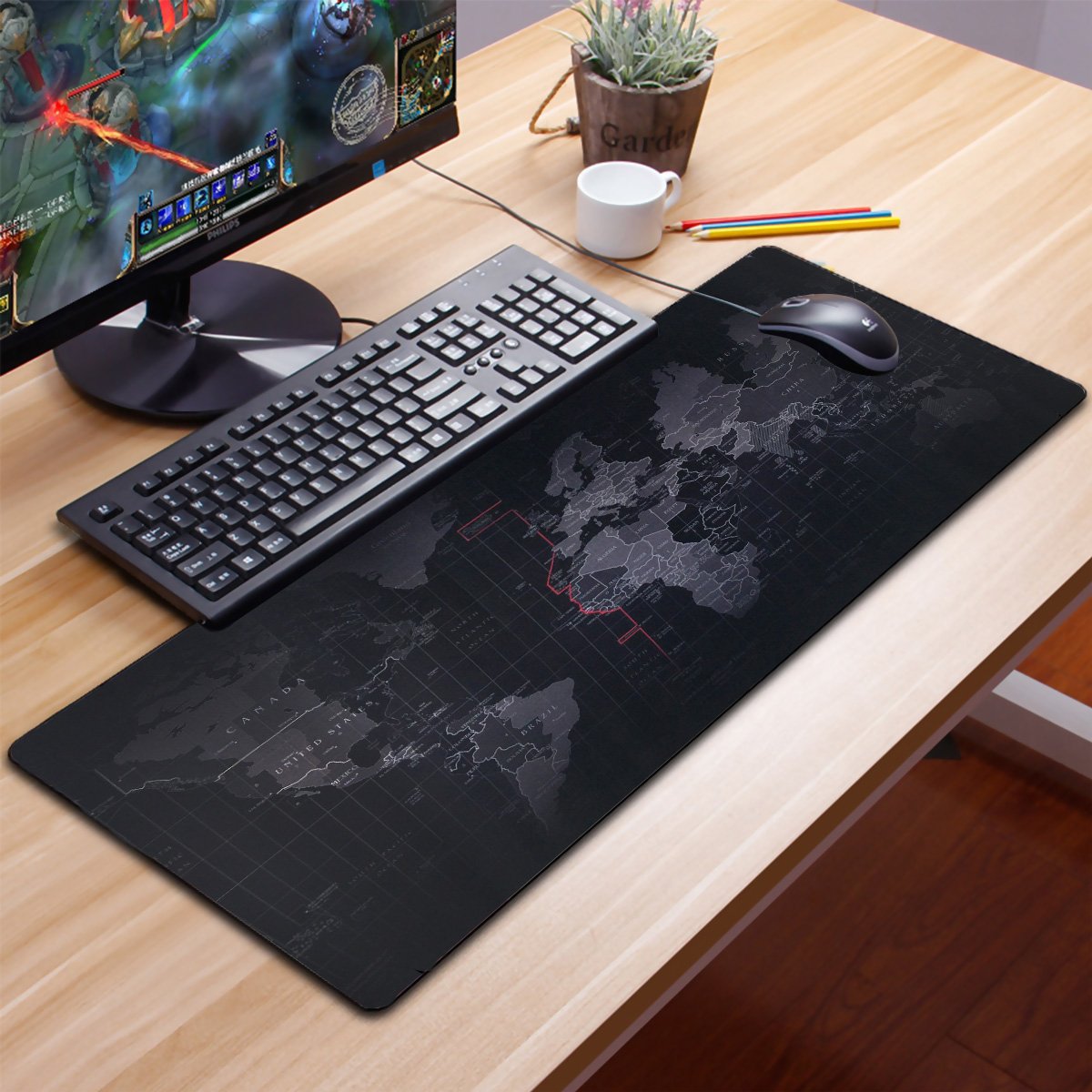 Gaming Mouse Pad with Wireless Charger