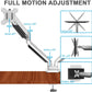 Dual Arms full motion monitor mount