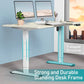 White +Oak adjustable standing desk