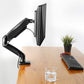 Single Arm monitor desk arm provides more desk room