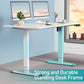 White +Oak durable sit to stand desk