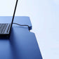Blue Top office sit stand desk manages the cables easily