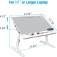 Gray foldable laptop table