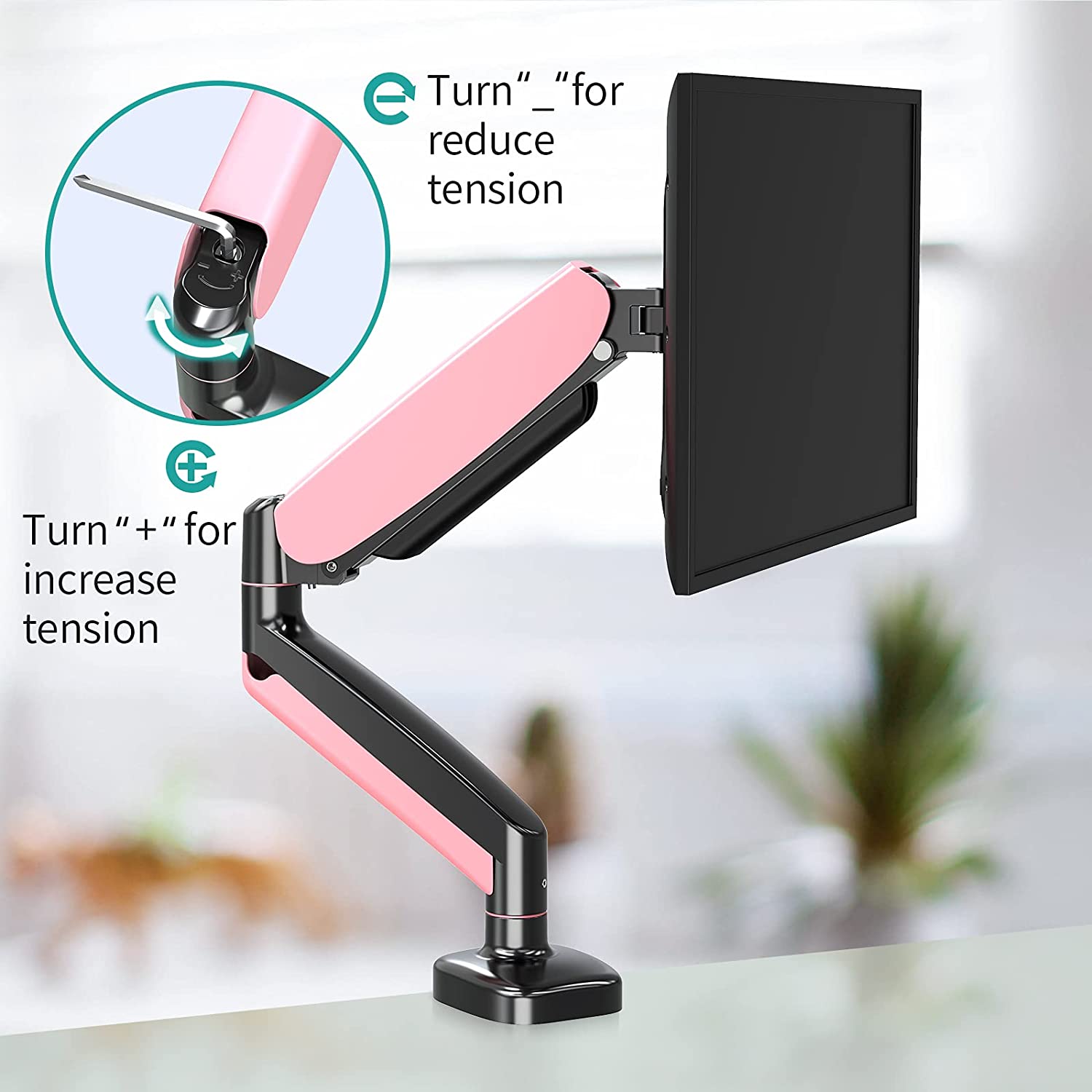 Smatto Pink Monitor Desk Mount for Monitor up to 32'' – WOKA