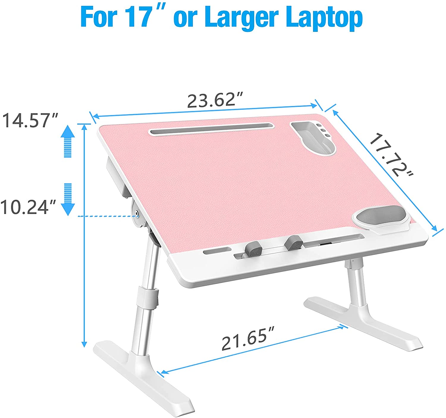 large laptop desk pink