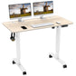 Oak WOKA Electric Standing Desk for Home Office Height-Adjustable Desk with Casters