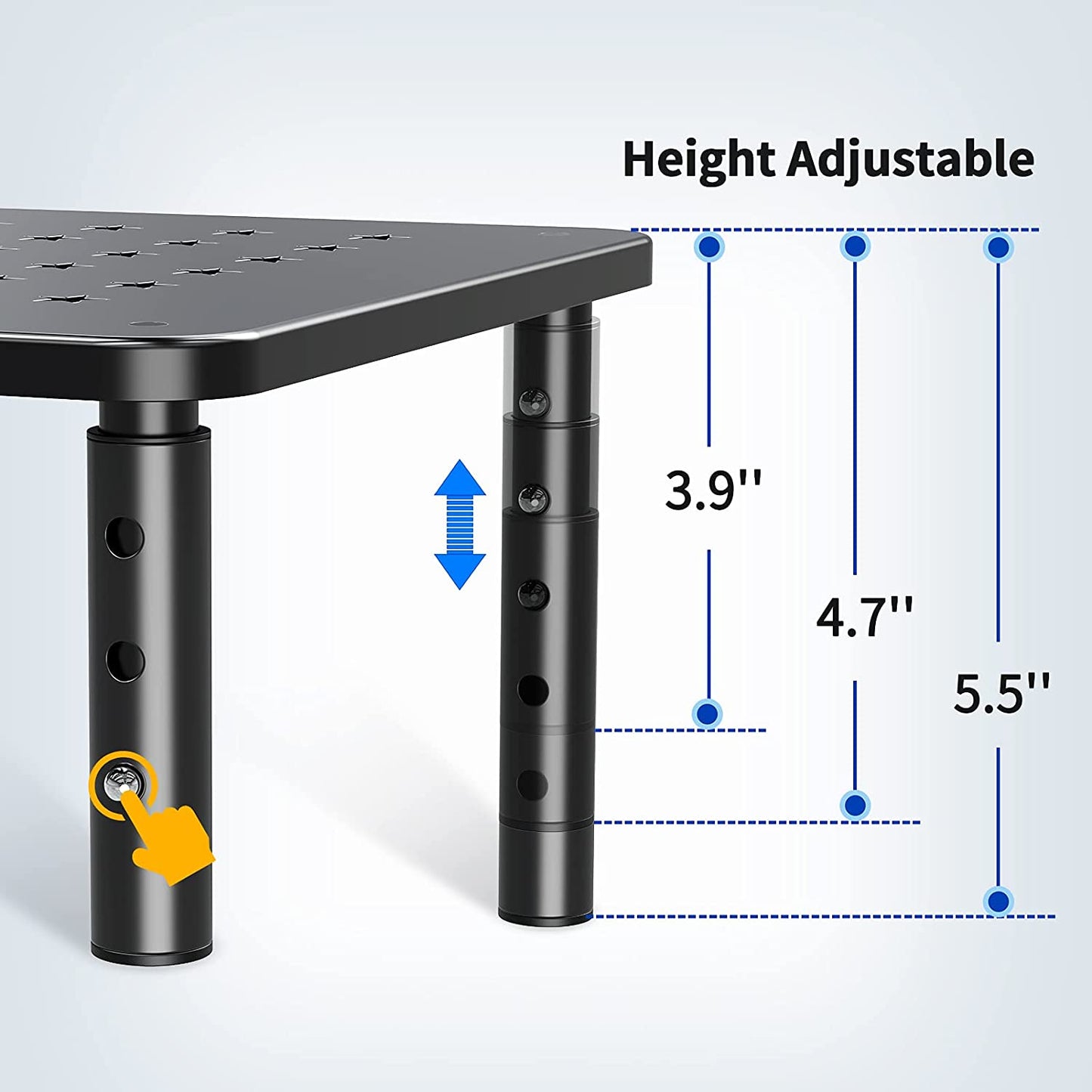 height adjustable monitor stand riser 