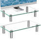 Zimilar 2 Pack Glass computer monitor stand